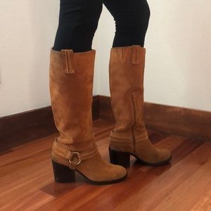 Jessica Simpson Camel Suede Boots
